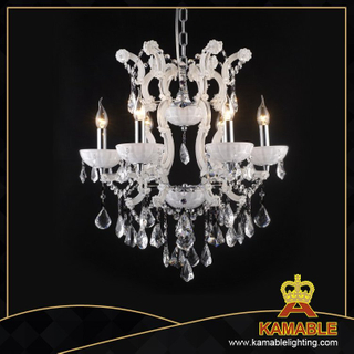 White color Crystal home chandelier(10066-6L)