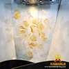 Hotel Lobby Decoration Hand Made Glass Customized Leaf Chandelier Lighting (KJ034)