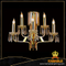 Gold Chinese candle crystal hotel wall lighting(YHwb2515-L5)