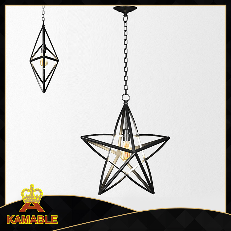  Energy-saving modern decorative star shape steel pendant lamp (KA-AB006)