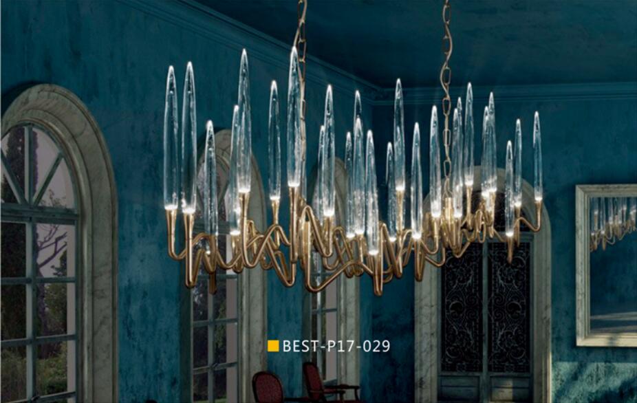 Contemporary decorative clear acrylic pendant lights (KAP17-028) 