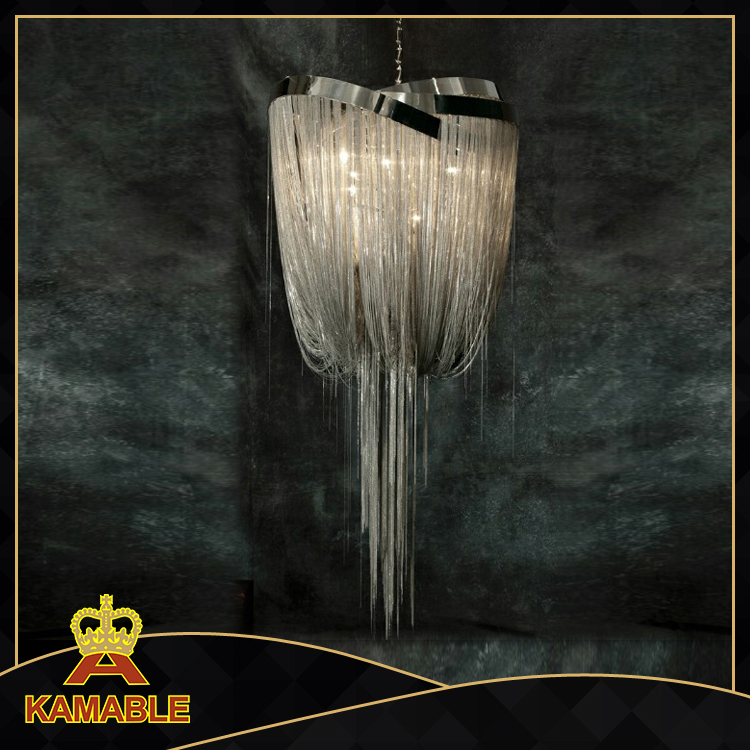 Hotel big modern design chain lamp chandelier(KA1091)