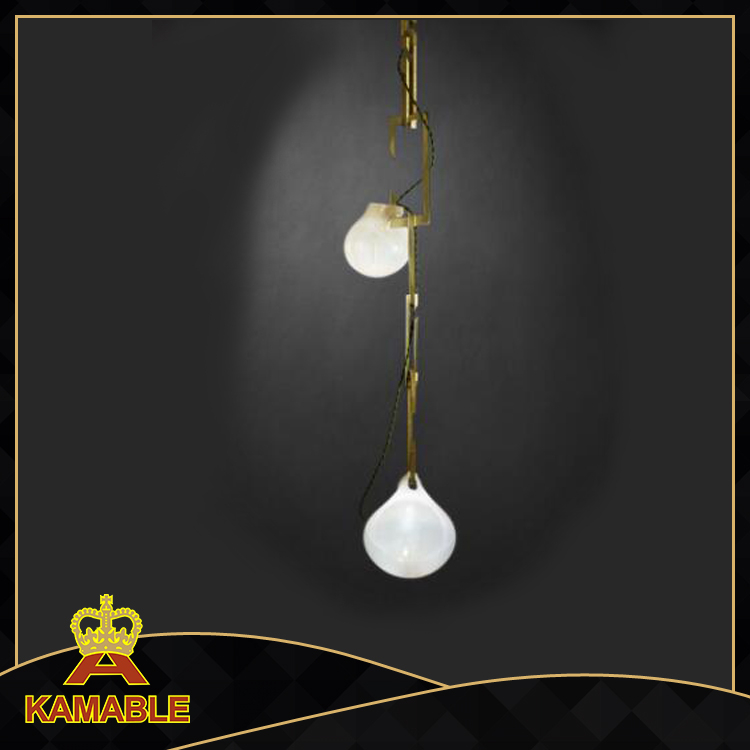 New Design Iron Glass Hanging Pendant Light (KA8324)