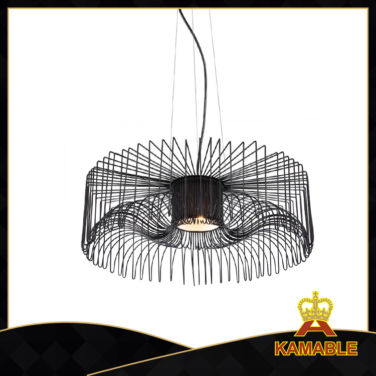 Modern black steel decorative interior pendant lamps (MD6030A-B ) 