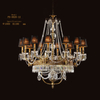 Villa Calassical Antique Brystal Brass Plated Chandelier Lamp (FD-0620-6)