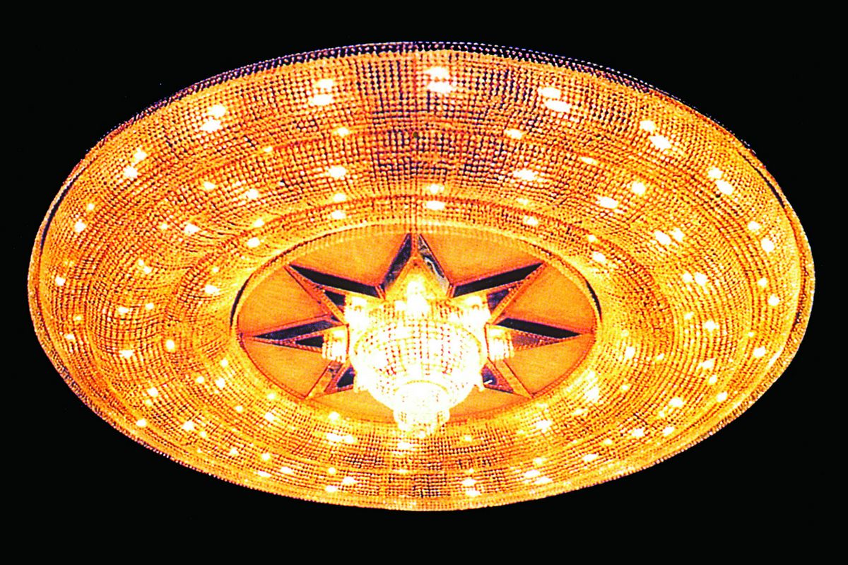 Brilliant style hotel lobby crystal ceiling light(YHc2220 L68)