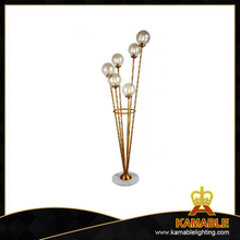 New style glass shade marble floor lamp (MF107B-6)