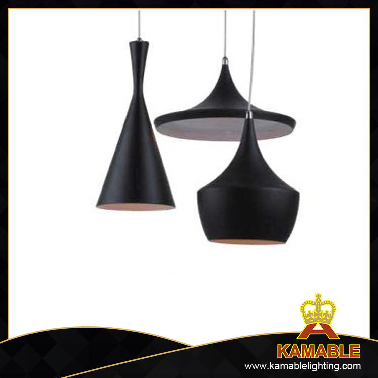 Black Aluminum Interior Decorative Industrial Pendant Lamp (UR1001-3)