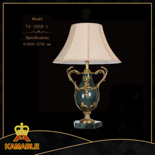 classical fabric shade ceramic table lamp/ceramic lamp(TA-1039-1)