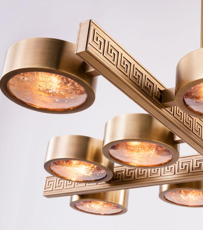Indoor Lights Hotel Brass Decorative Pendant Light (PD10371-950)
