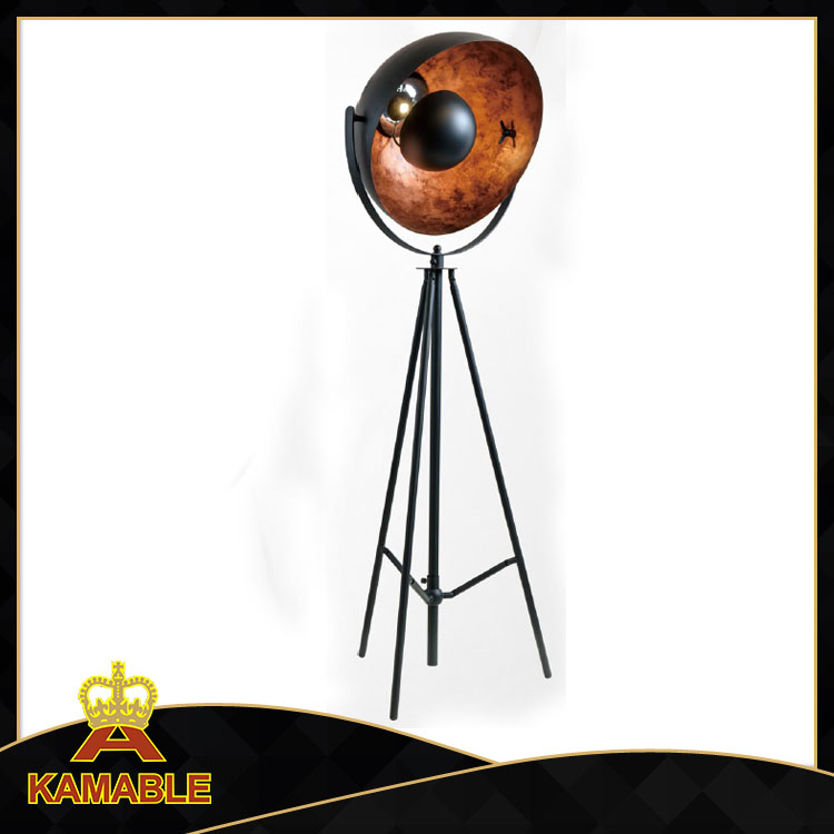 High quality metal matt black floor lamp (KA-F17-097)