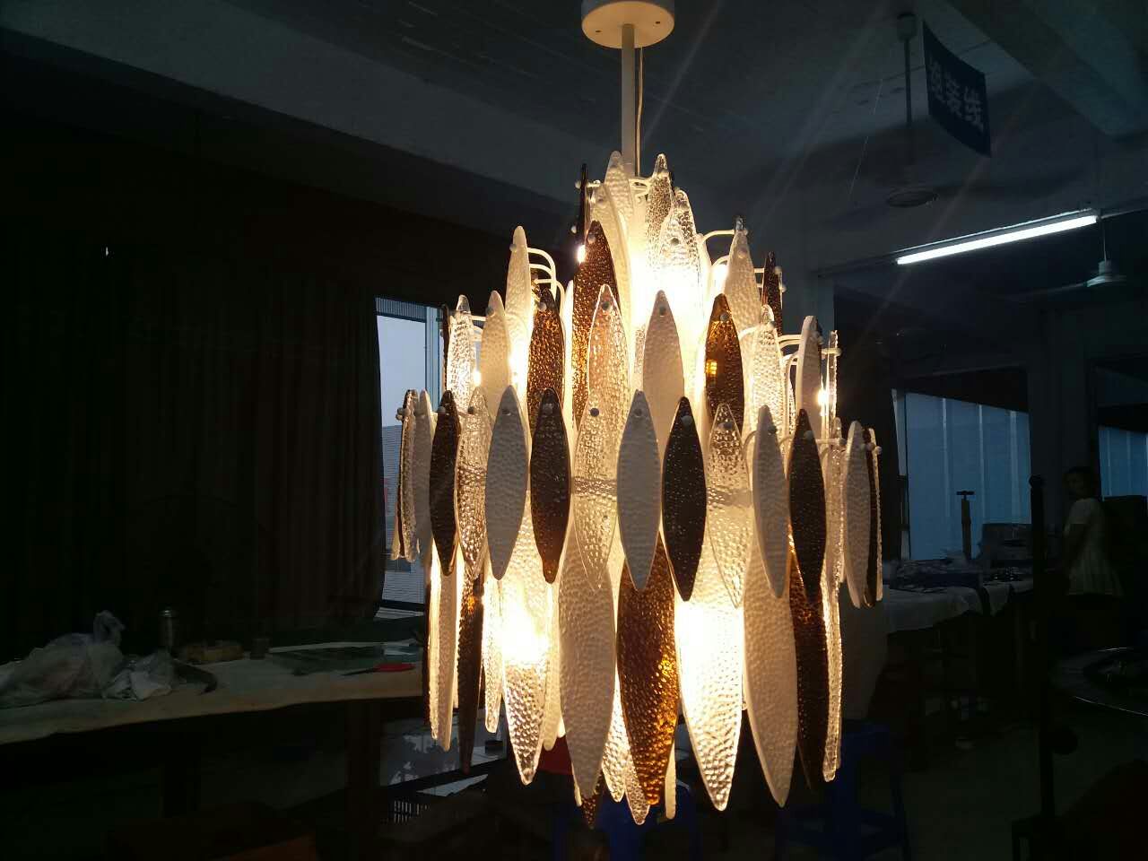 Modern Hanging Chandelier Pendant Lamp (KAP17-046)