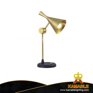 Gold curved aluminum indoor decorative table lamp (KA2711T/gold)