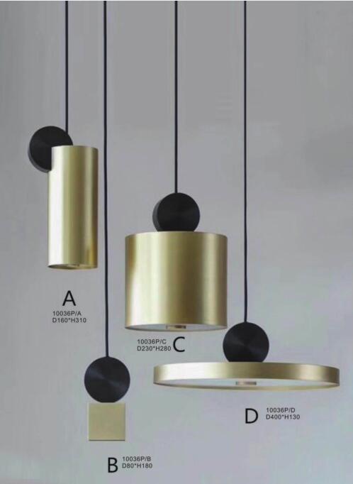 Home Decoration Stainless Steel Acrylic Ceiling Lamp (KA10036P/D)
