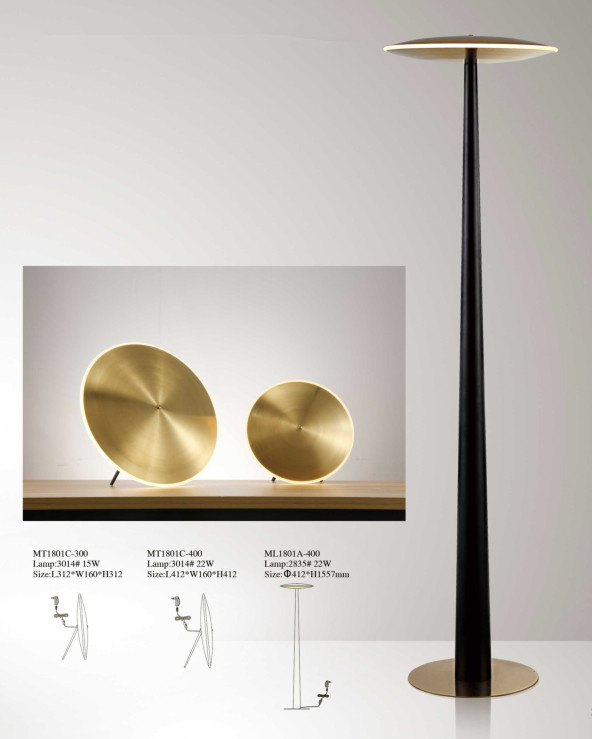 New Home Metal Golden Wall Lamp (MB1801A-200)