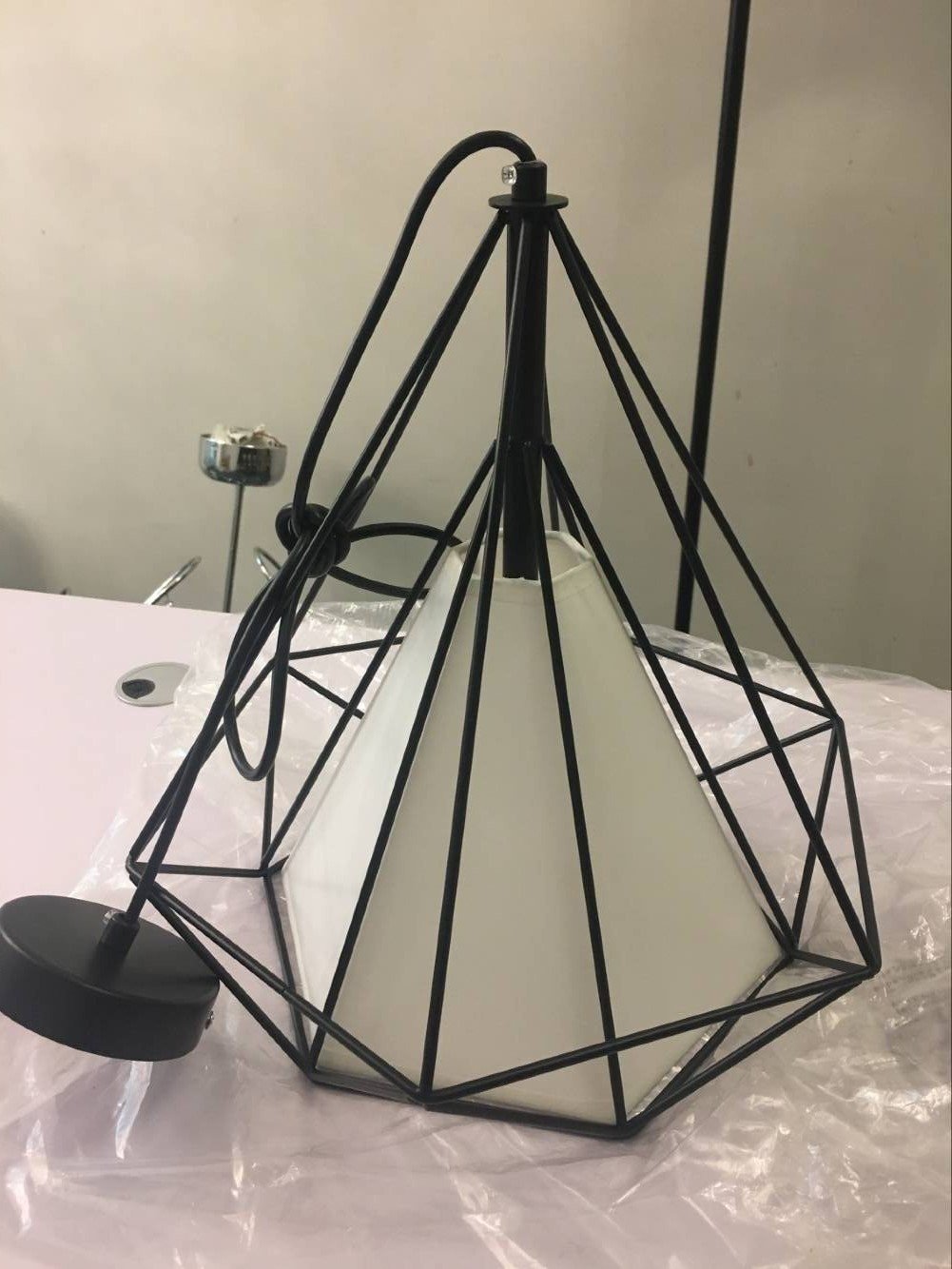 Black carbon steel decorative hotel pendant lamps (MD8043-1S ) 