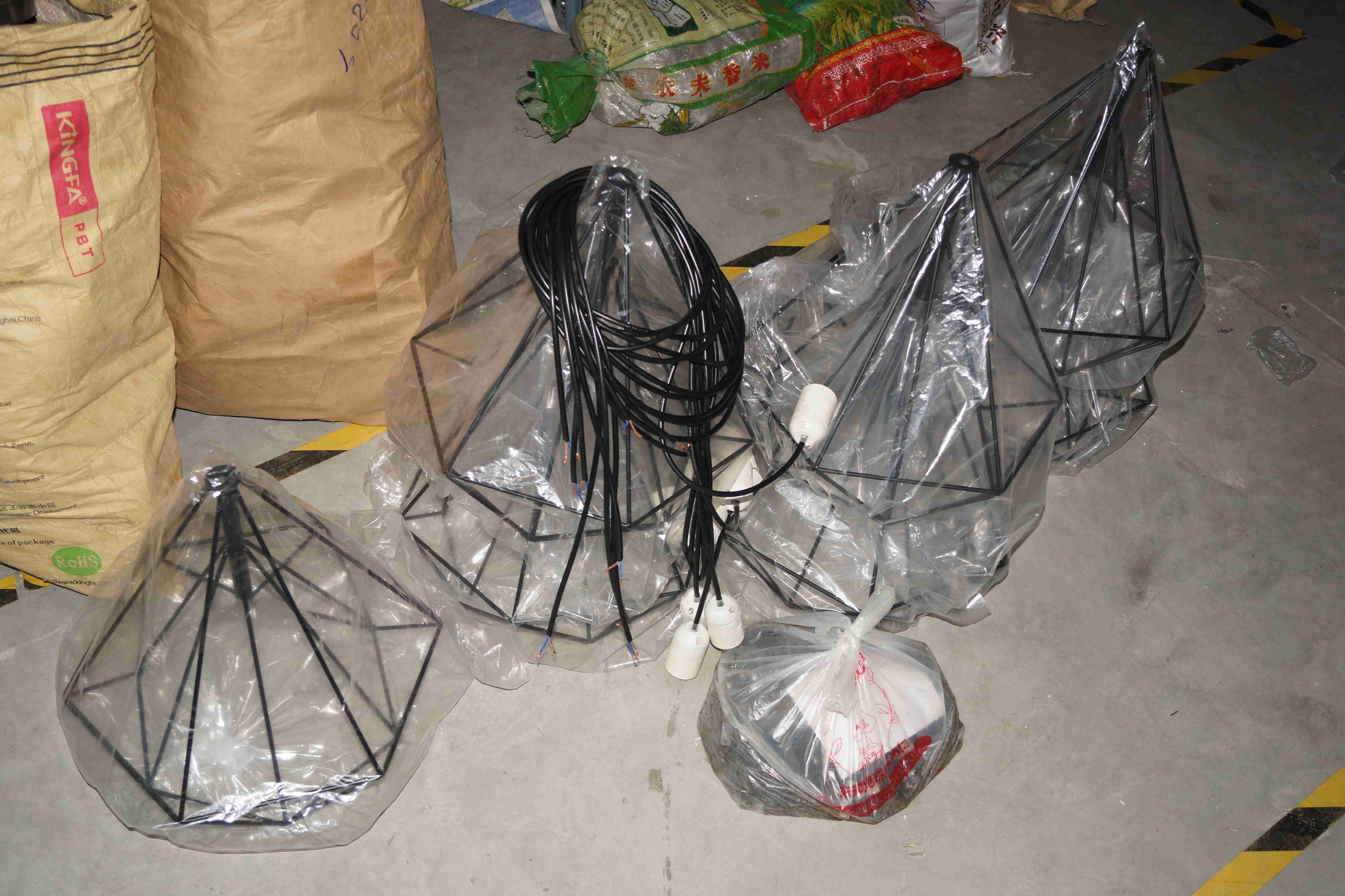 Black carbon steel decorative hotel pendant lamps (MD8043-1S ) 