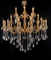Delicate indoor decorative cast aluminum chandelier(9128-12+6+6L )