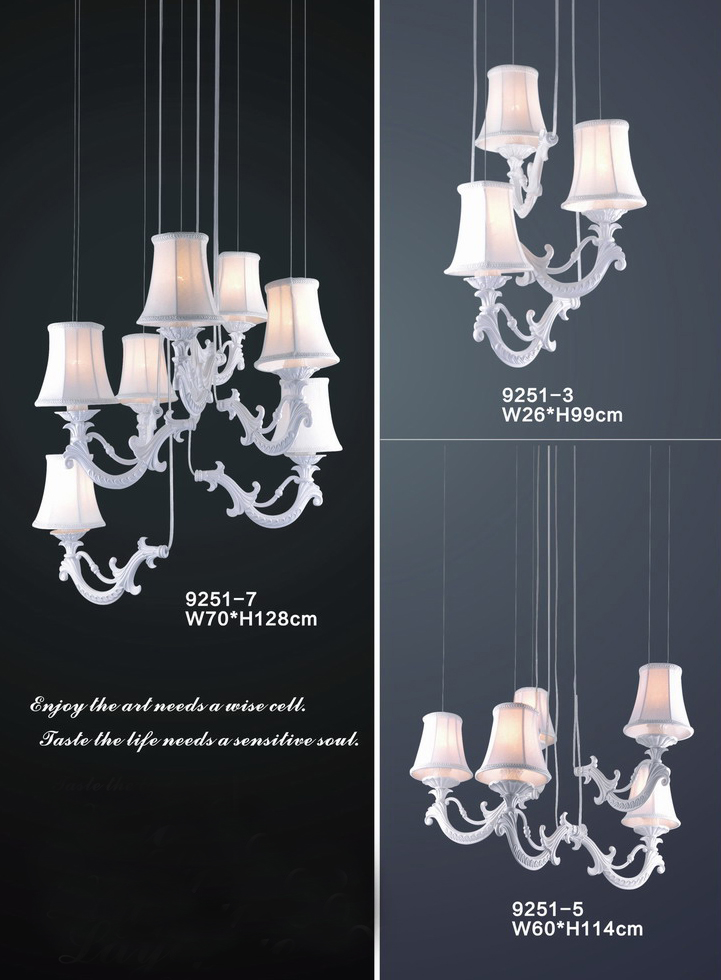 Graceful design indoor decorative pendant lamp(9251-7' )