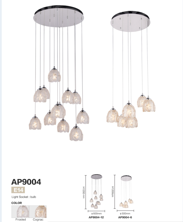 Home decorative stair glass chandelier (AP9004-24)