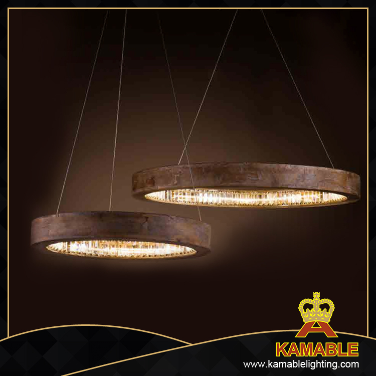 Living room decorative round crystal pendant lamp (1626D60)