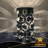 New design modern elegant interior guestroom decorative grey cylinder table lamp (KAW023)