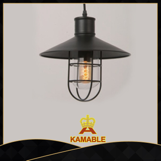 Black steel home decorative industrial pendant lamps (UR2013)