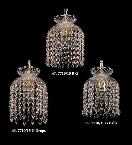 Hotel corridor Luxury Decoration Crystal wall lamp(7710-15 G)