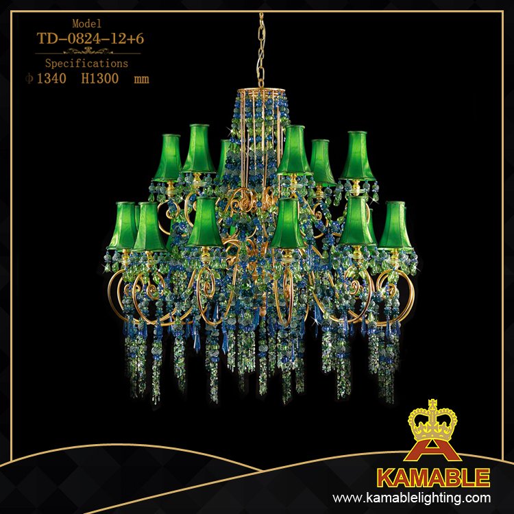 Green color brass wall light decoration(TB-0824-3)