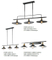 Black steel interior decorative industrial pendant lights (C2013L-3)
