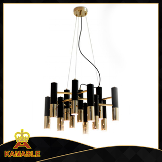 Modern black and gold steel pendant lamp (KAP6070)