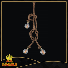 Classical Style Hemp Rope Decorative Hotel Pendant Lamp (KW0024P-3)