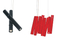 Red decorative modern indoor aluminium alloy pendant lamp (2240S-2) 