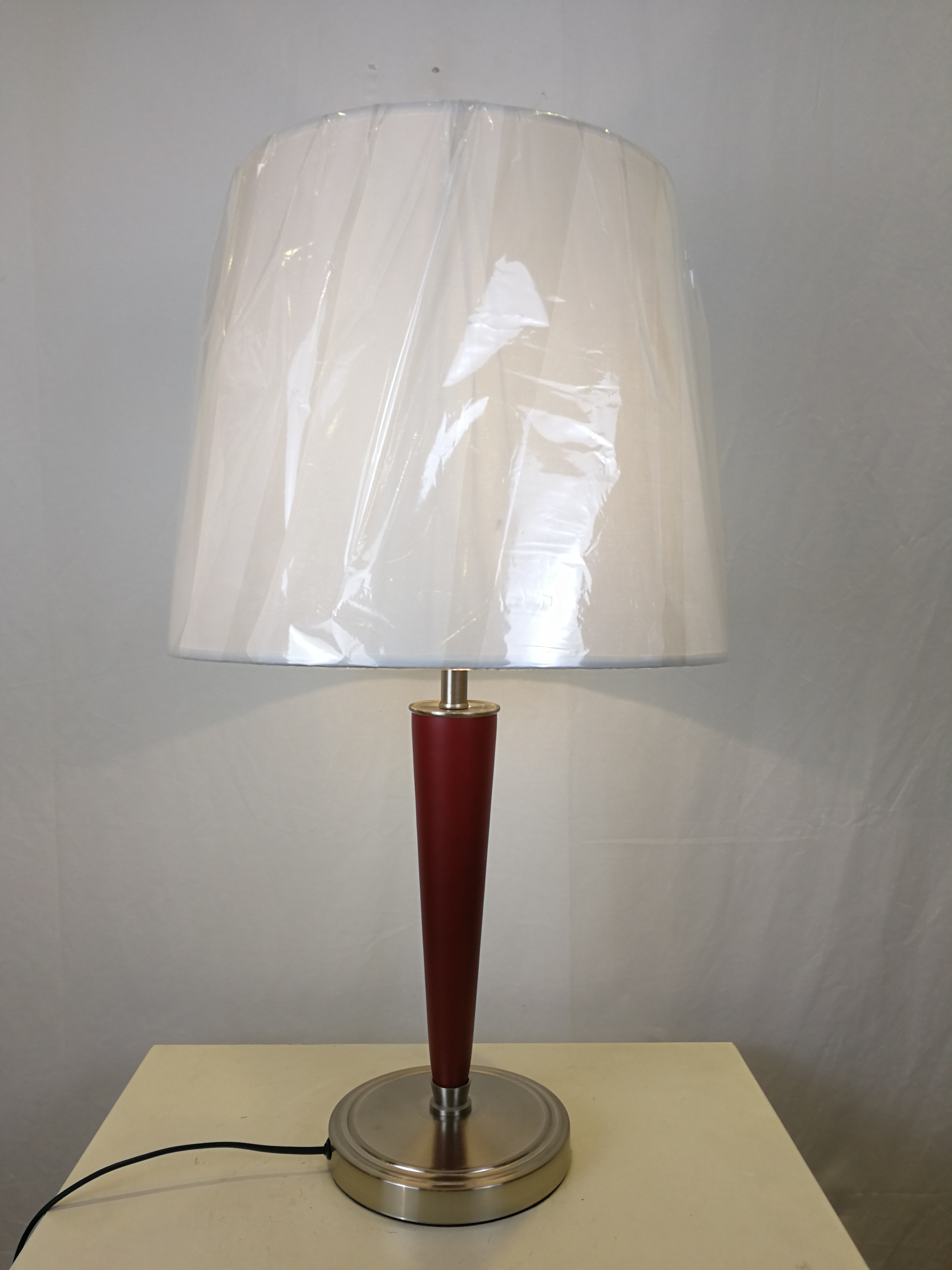 Modern Bedside Steel Rubberwood Table Light (KAMT2618)