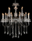 Fancy style hotel lobby glass chandelier(11002-6L clear )