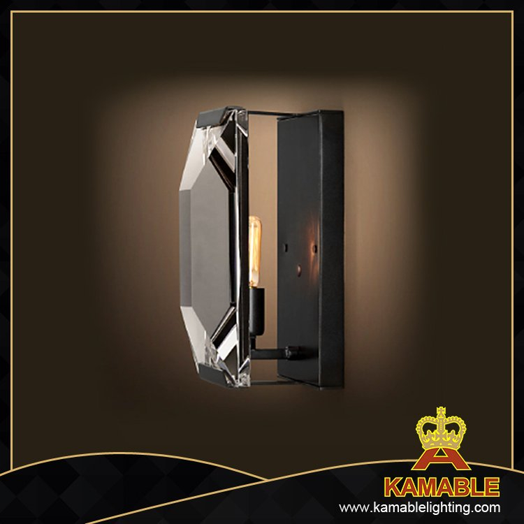 New Design Steel Crystal Home Wall Lamp (W374S)