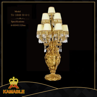 Home goods crystal table lamps Antiqued brass Table Lamps (TA-1048-8+4+1)