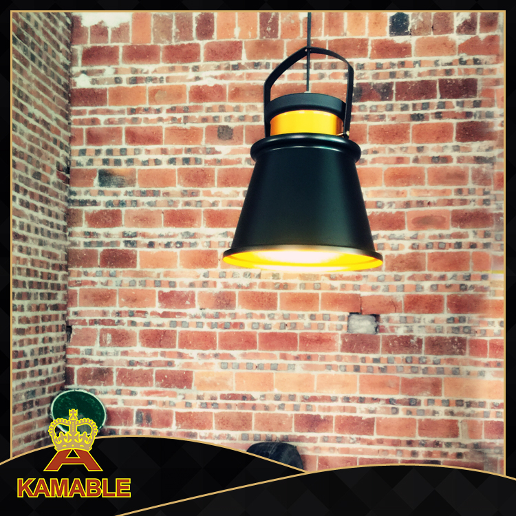  back color with gold inside aluminum pendant lamp(AT402P-1)