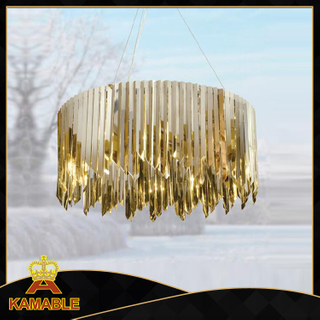 Modern gold stainless steel restaurant pendant lamp (KAP17-009)