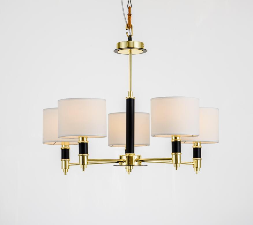 Elegant weaving fabrics lampshade decorative chandelier(GD18206P-L3)