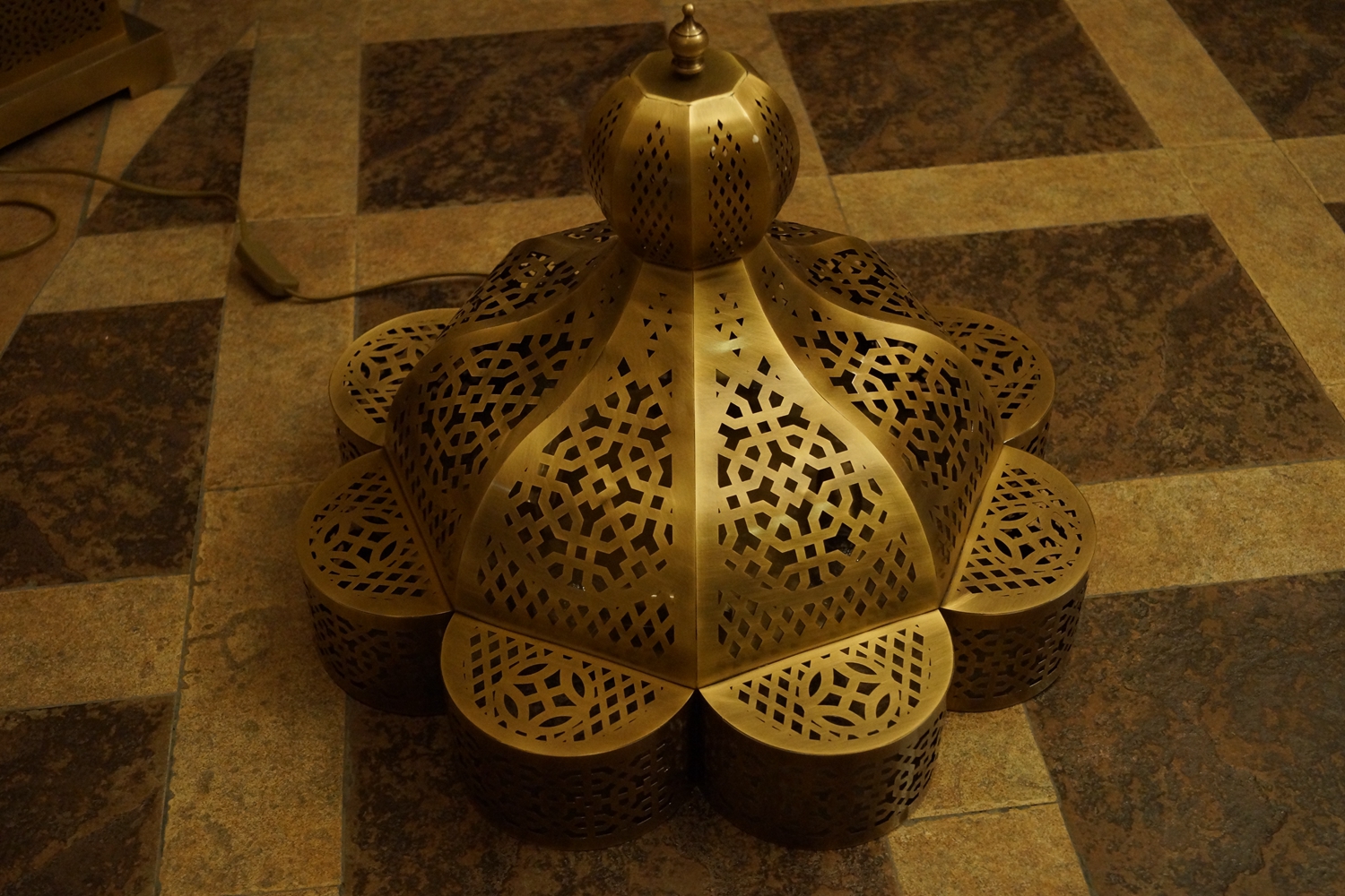 Arabic-style Hall Brass Pendant Chandelier(M021334-300)