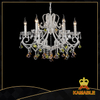Magnificent Style Indoor Decorative Painted Chandelier(5033-6L Clear+pink)