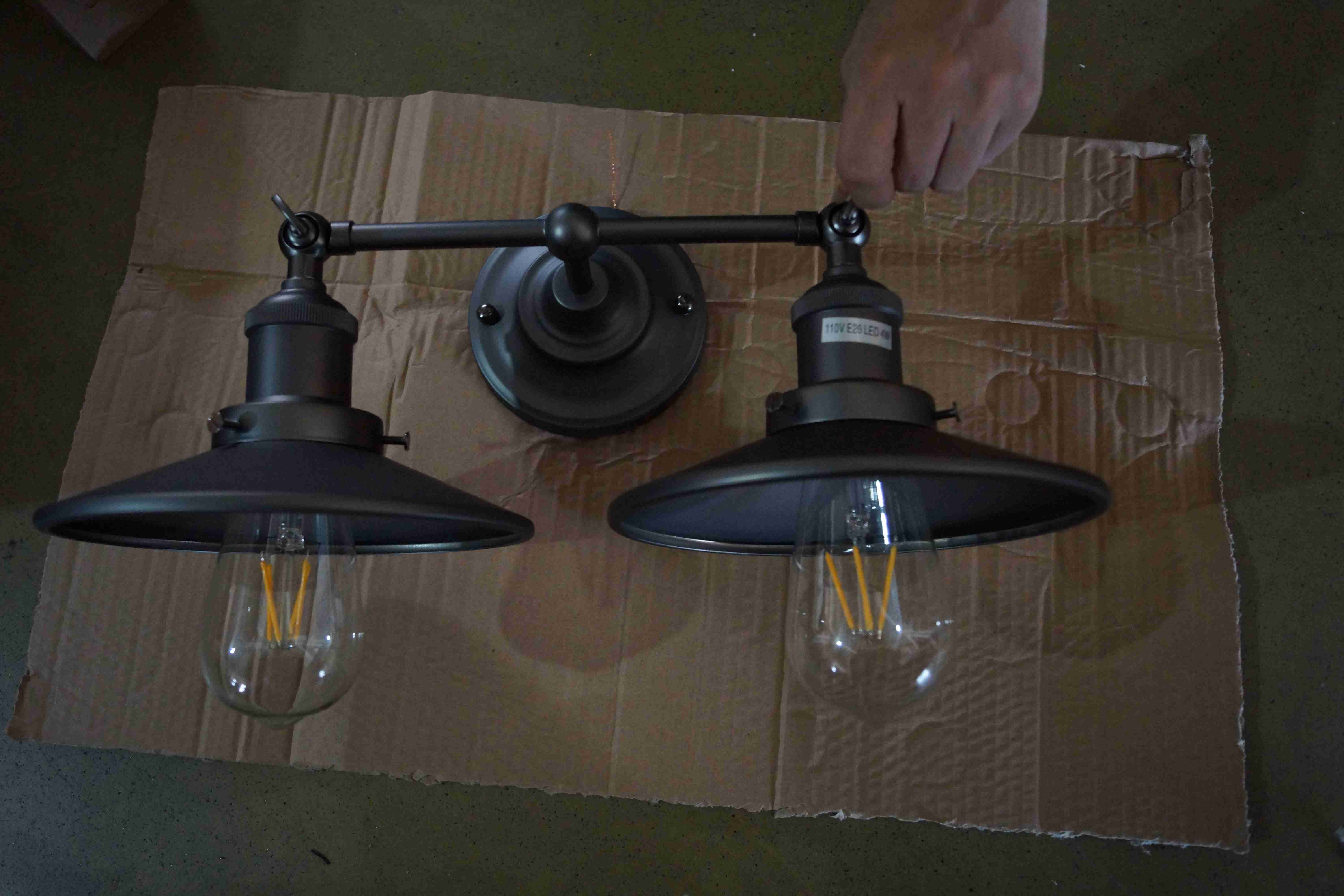 Black steel interior decorative industrial pendant lights (C2013L-3)