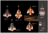 Red Crystal Decorative Long Brass Pendant Lamp (WD06020-49)