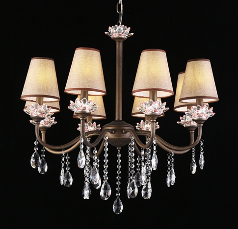 Pretty style modern hotel lobby crystal pendant light(SAC-01-L6 )