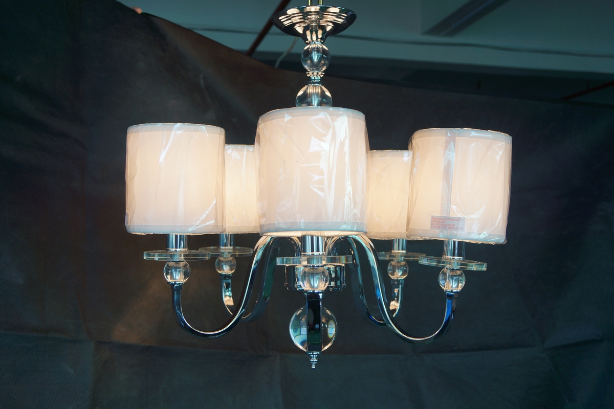 Fresh style modern hotel lobby crystal pendant light(CL 5468 CR+WT )