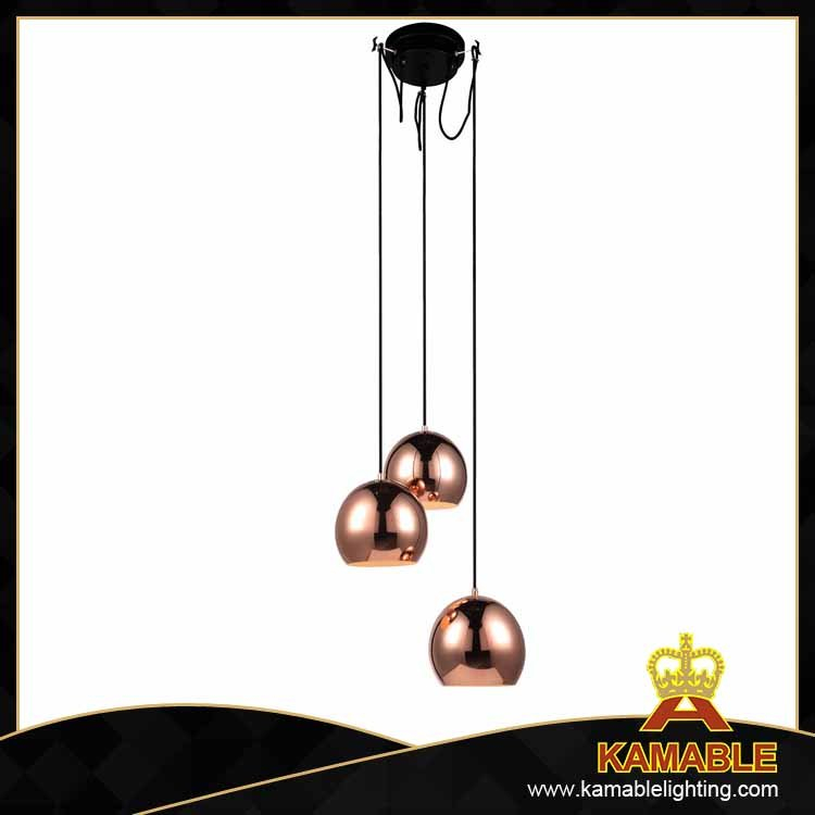 Copper aluminium decorative hotel pendant lamps (MD6144-3CP ) 