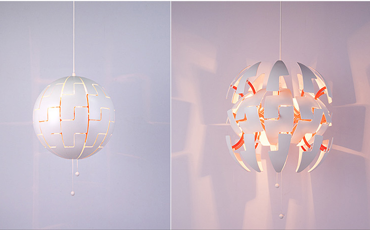 Modern Home Flexible Ball Acrylic Pendant Lamp (KAP8189)