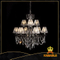 Pearl black frame modern hotel lobby crystal pendant lighting(80925-L6+3 )