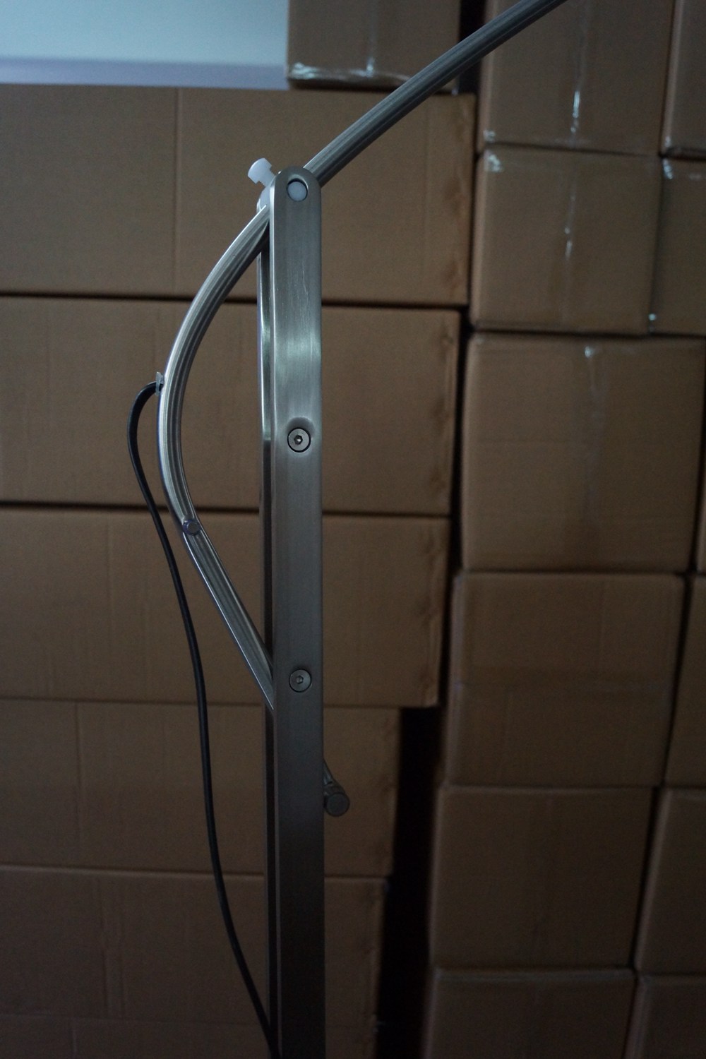 Modern Carbon Steel Fabric Marble Arc Floor Lamp (298F)